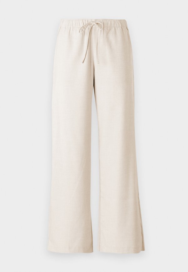 Adjustable-Rise Pull-On Wide-Leg Pants - Trousers - oatmeal2