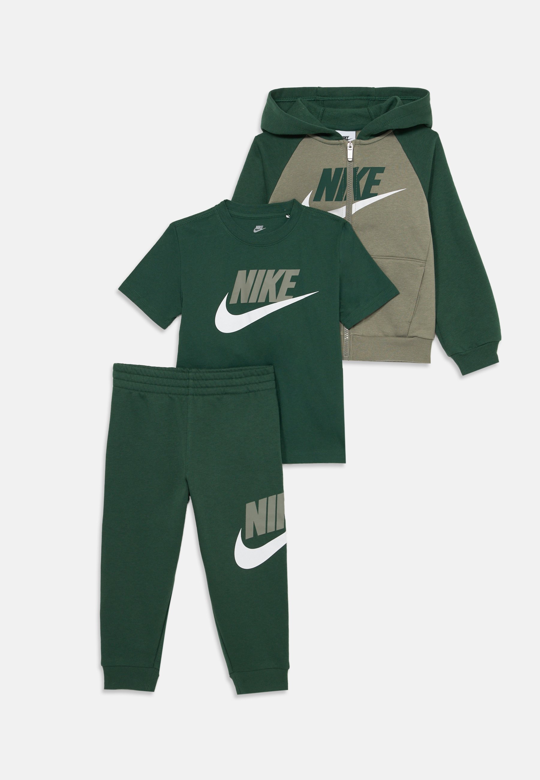 Nike Sportswear COLOR BLOCKED SET UNISEX Sweatshirt dark green