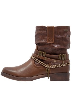 Bottines de cowboy / motard - brown