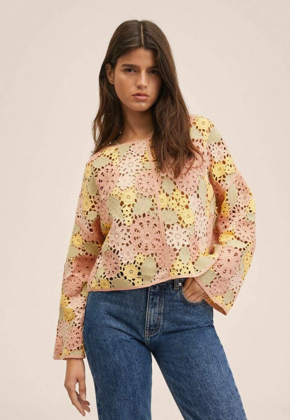 Mango JARDIN - Jumper - rose pastel 
