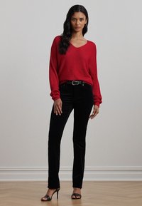 Lauren Ralph Lauren RIB KNIT DOLMAN SLEEVE SWEATER - Džemperis - festive red