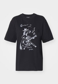 Carhartt WIP PEPE COWBOY - T-shirt print - black/white