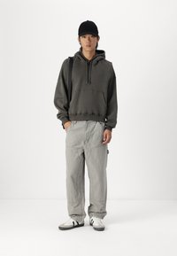 Abercrombie & Fitch CROPPED VINTAGE  - Sweatshirt com capuz - chimera acid wash