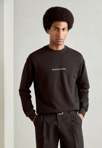 Scotch & Soda CORE LOGO FRONT CHEST - Felpa - black