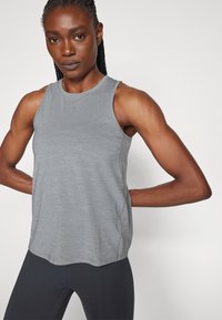 Nike Performance ONE CLASSIC TANK - Top - smoke grey/black