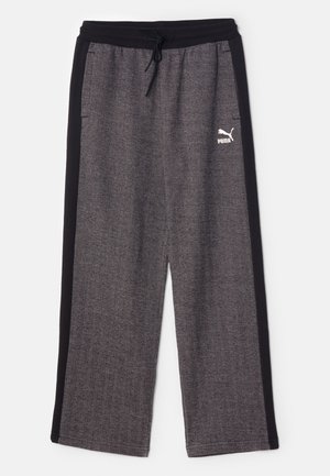 Puma RELAXED TRACK PANTS - Træningsbukser - black/alpine snow