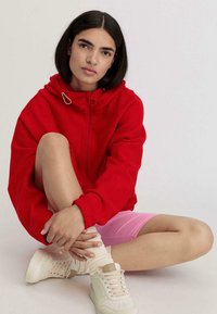 hessnatur OVERSIZE - Fleecejacke - rot