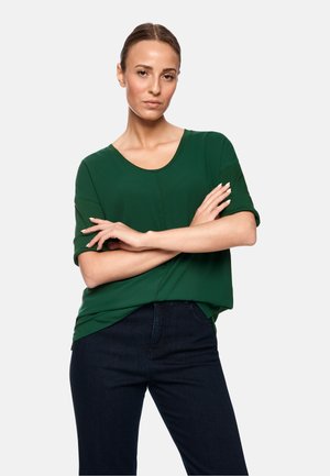 Long sleeved top - dark jade green