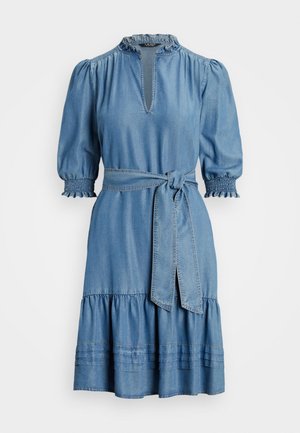 Vestito di jeans - dark-blue denim