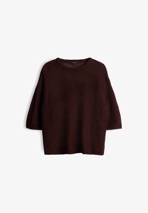 OPUS, CROPPED SOFT FIT - Strickpullover - cherry jam