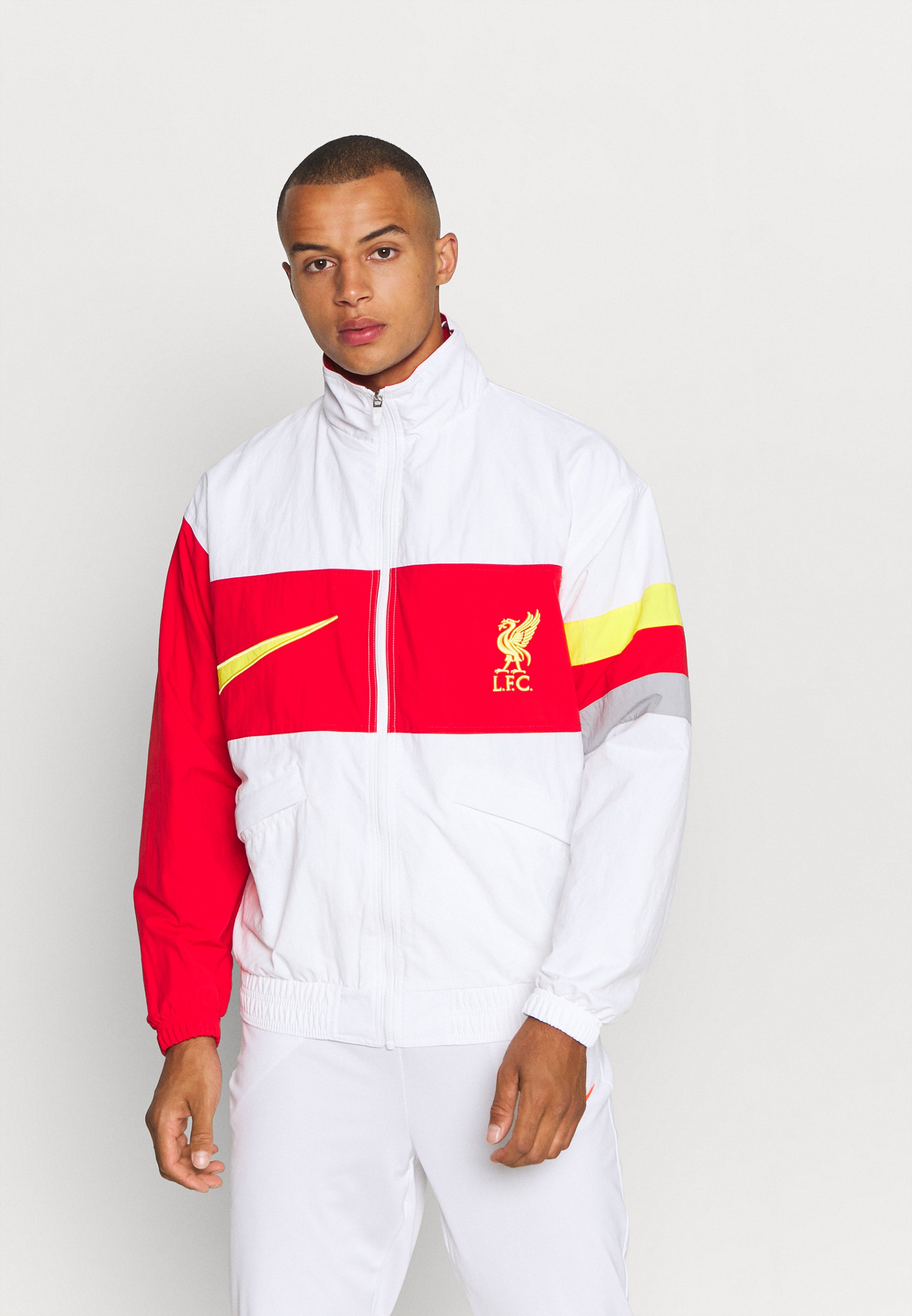 Lfc nike mens white heritage jacket Clearance