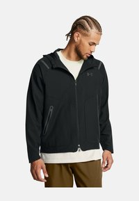 Under Armour - UNSTOPPABLE LEFT CHEST - Outdoor jacket - black Thumbnail Image 1
