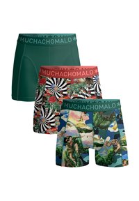 MUCHACHOMALO MEN 3-PACK JACKBEAN ALICEWONDER - Boxer alsónadrág - print print green