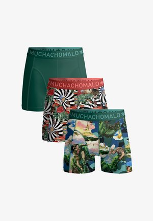 MUCHACHOMALO MEN 3-PACK JACKBEAN ALICEWONDER - Boksershorts - print print green