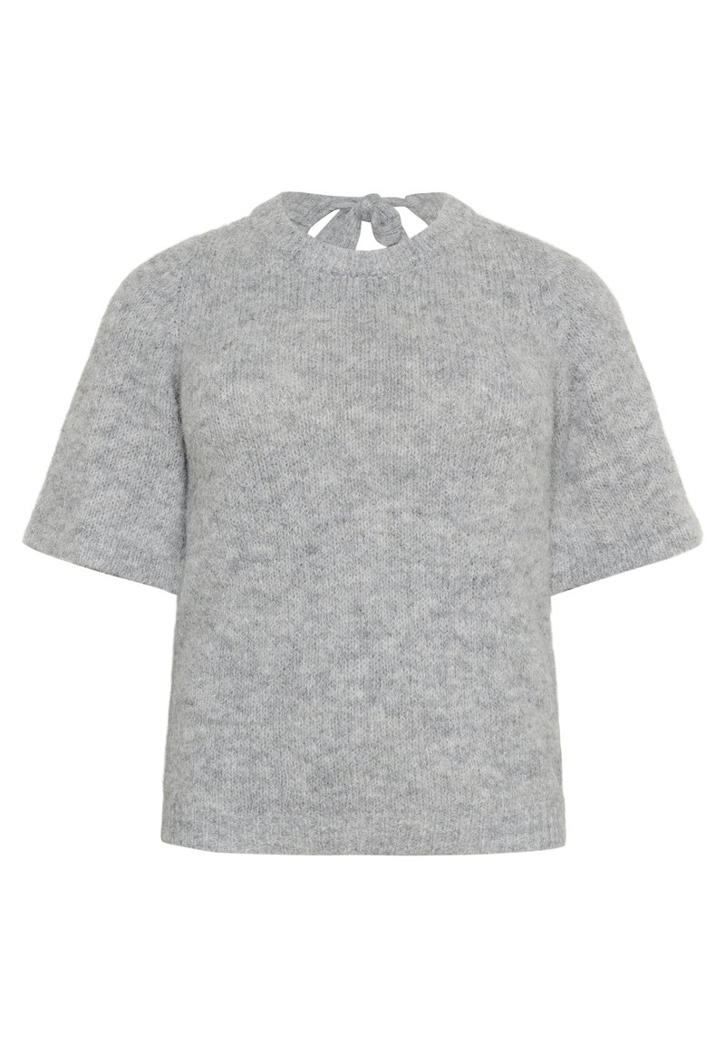 Kaffe Curve Trui grijs gemêleerd