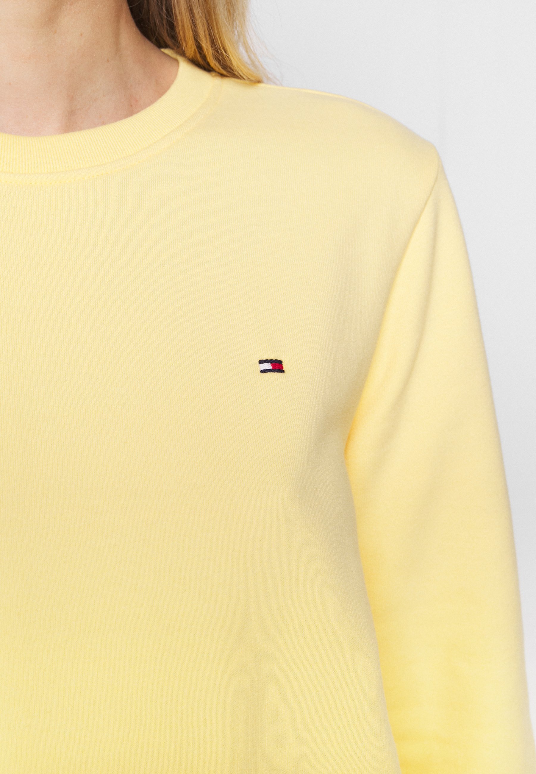 light yellow crew neck