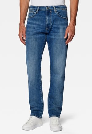 Mavi Mannen Marcus Slim Straight Mid Vernietigd Authentieke Vintage Jeans, Donkerblauwe Supermove, 28W / 30L