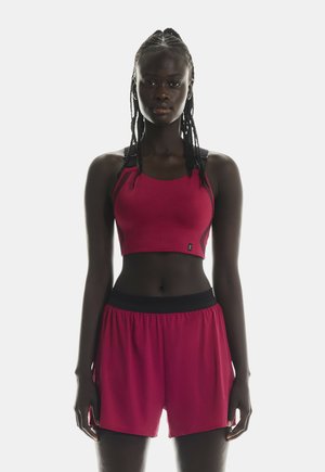 PERFORMANCE FLEX - Sports-BH'er med medium støtte - grenadine   black