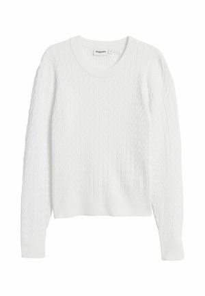 CABLE - Striktrøje - off white