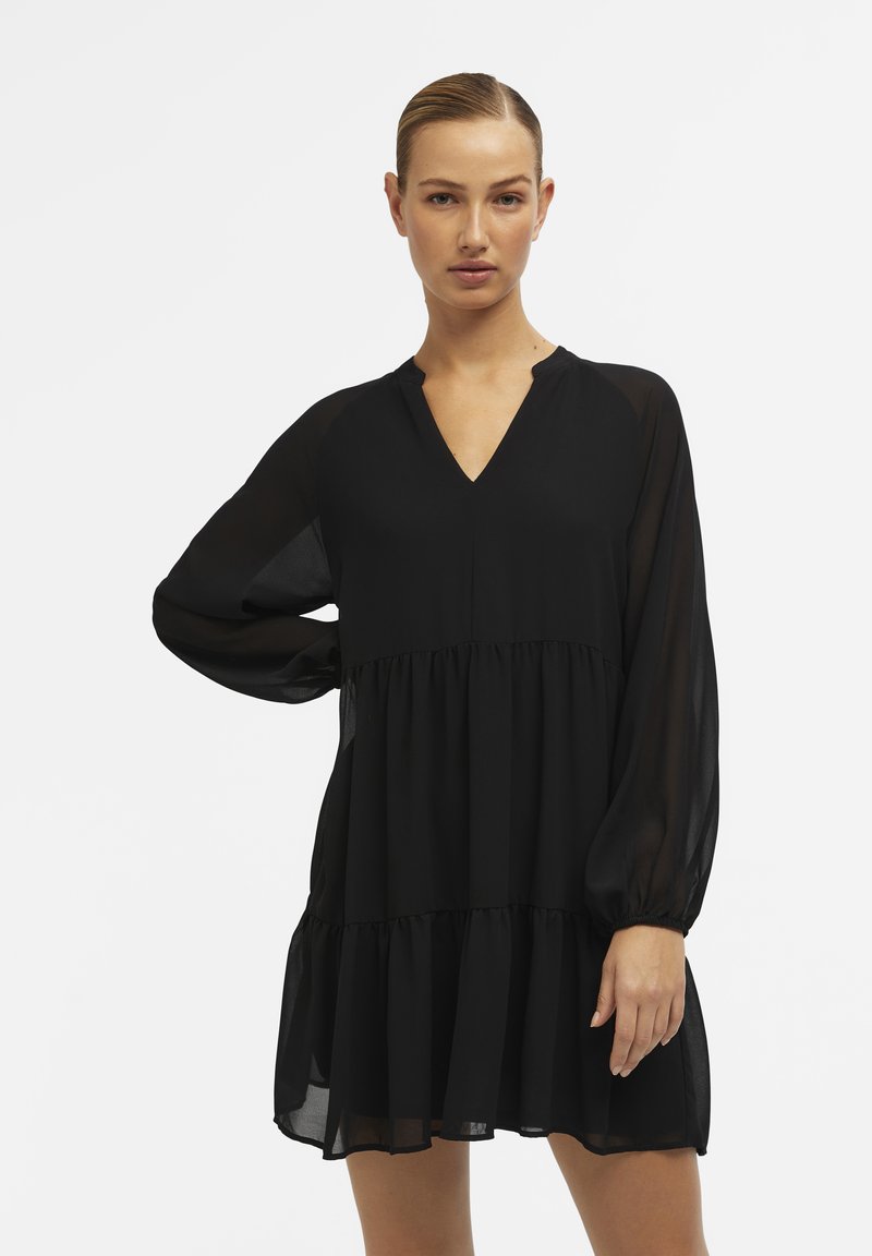 Object OBJMILA GIA LS NOOS - Jurk - black/zwart - Zalando.nl