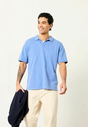 TALL FIT - PLAIN NOTCH  - Poloshirt - chambray blue