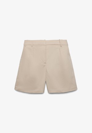 Calliope, PANTALONE CORTO TINTA UNITA - Shorts - beige medio
