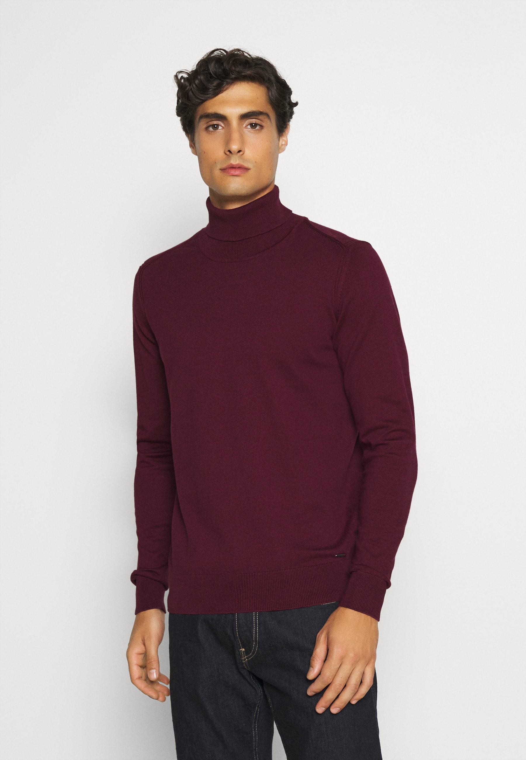 INDICODE JEANS BURNS Strikkegenser zinfandel Zalando.no INDICODE JEANS BURNS - Strikkegenser - mottled light grey