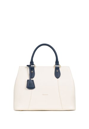 Handtas - blanc bleu marine