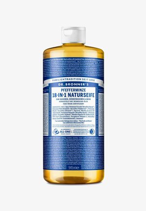 Dr. Bronner´s, DR. BRONNER'S 18 IN1 PFEFFERMINZE LIQUID SOAP - Liquid soap - transparent