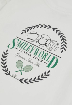 Reiss REISS SMILEYWORLD | REISS OVERSIZE T-SHIRT - Trükipildiga T-särk - white