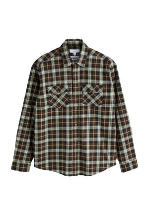 Next, REGULAR FIT - WESTERN STYLING CHECK LONG SLEEVE SHIRT - Shirt - chocolate brown