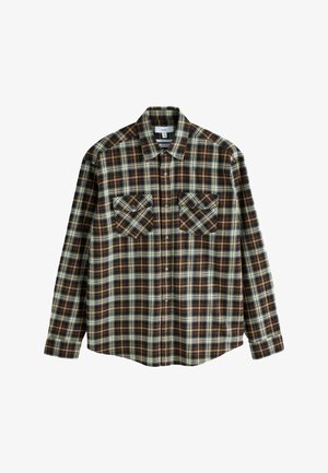 Next, REGULAR FIT - WESTERN STYLING CHECK LONG SLEEVE SHIRT - Shirt - chocolate brown