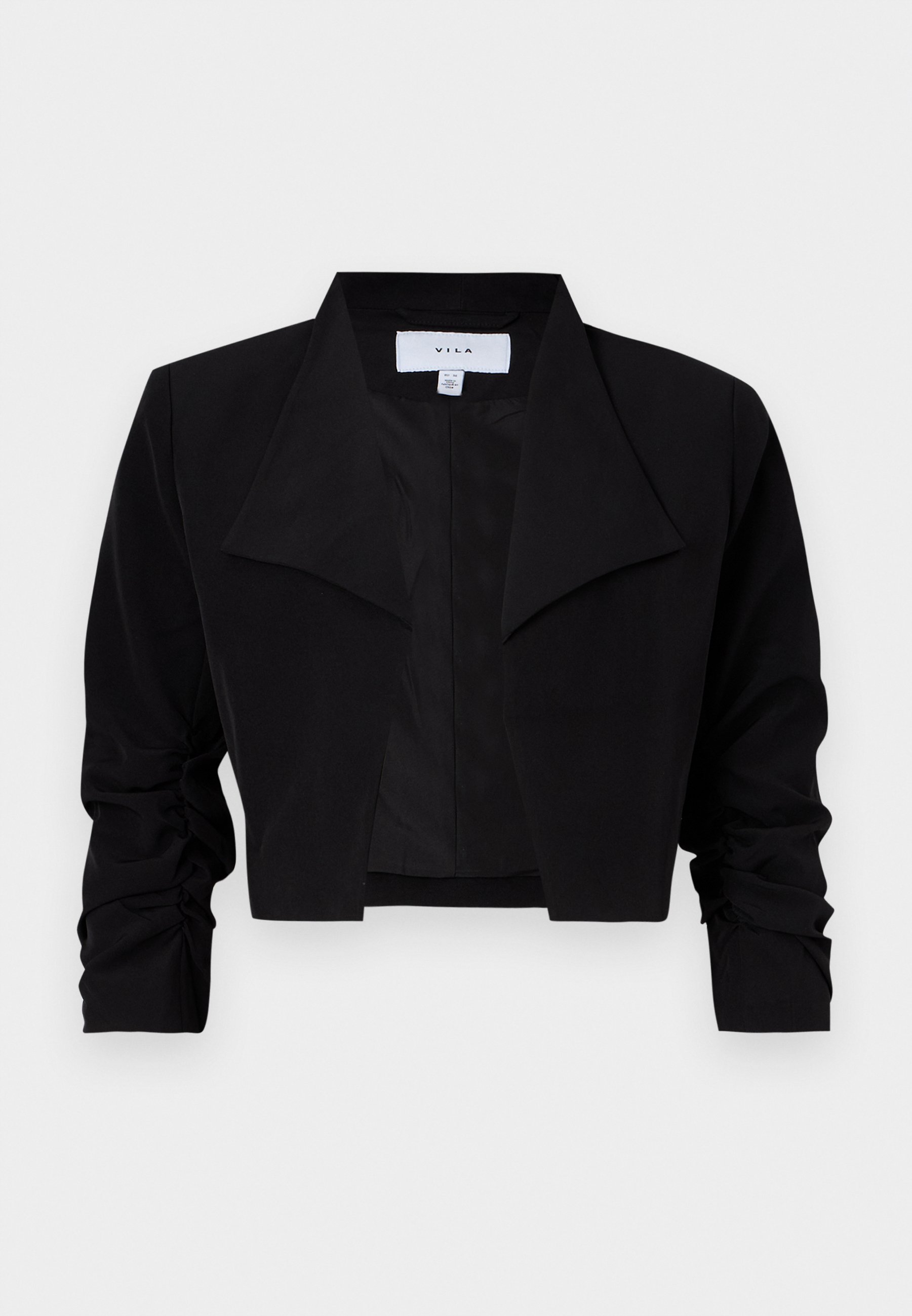 VILA VIHER CROPPED - Blazer - black - Zalando.co.uk