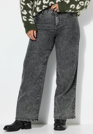 Studio Untold SNOW WASH STRETCH FIT WIDE LEG JEANS - Wide Leg - grey denim