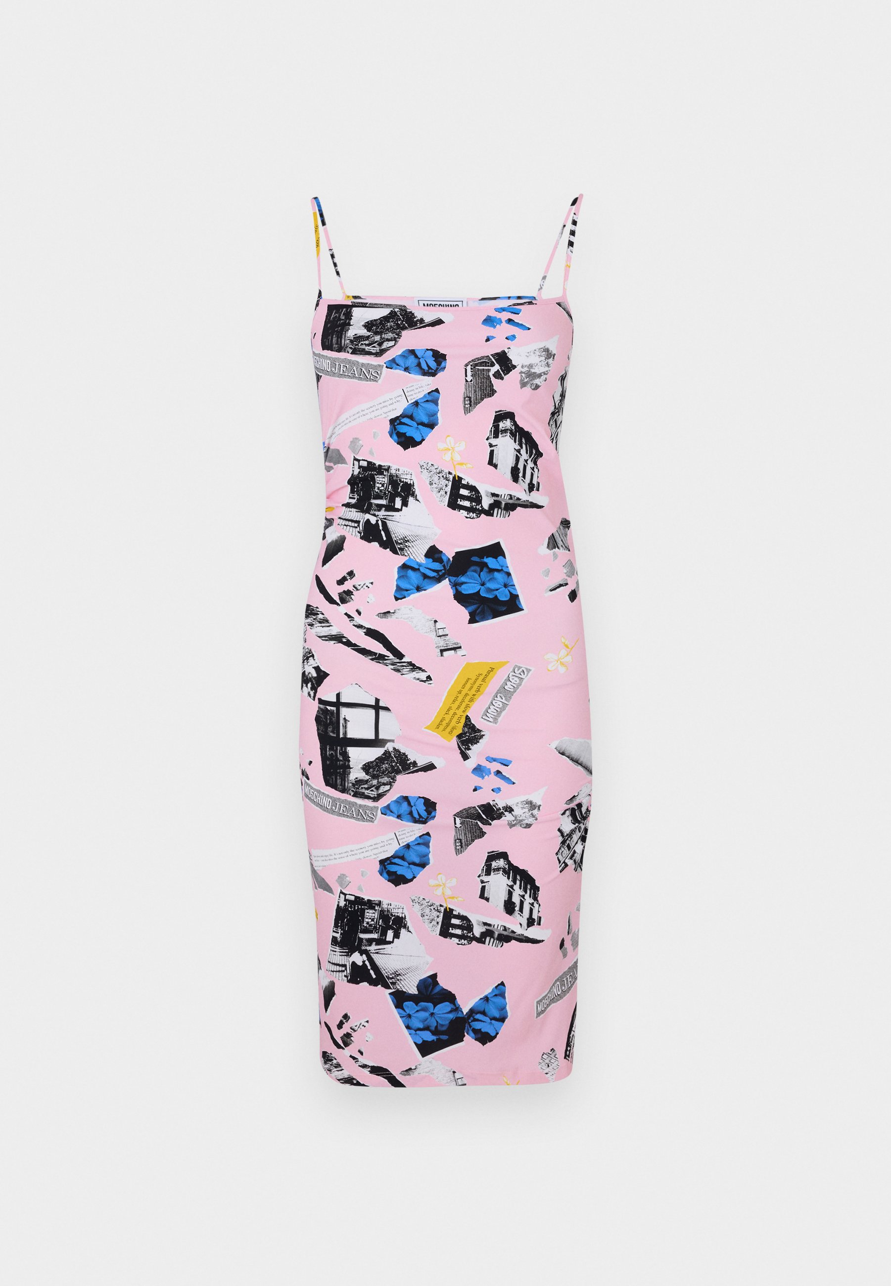 Jupe Moschino Jeans En Coton Brodé Fleuri - Taille 38 - Couleur Beige Crème - Italienne - Neuf Sans Étiquette