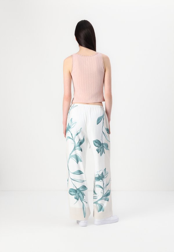 Drapey Wide Leg Pull-On Pant - Trousers - teal2