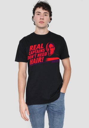 STAR TREK REAL CAPTAIN - Print T-shirt - black