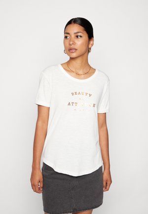 OCEAN AFTER - Triko s potiskem - white