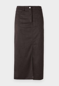 ONLNALA LIFE SLIT SKIRT  - Maxiskjørt - dark brown