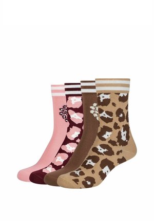 camano, SOCKEN CA-SOFT LEO 4ER PACK - Socken - travertine windsor wine