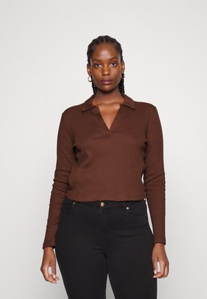 Langarmshirt - brown