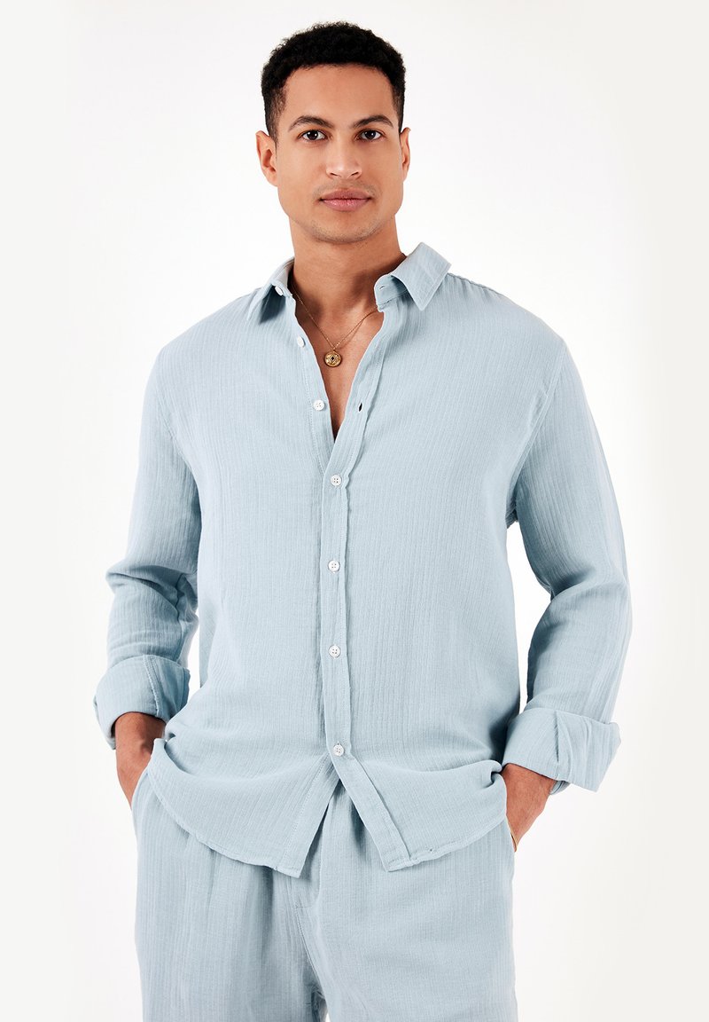 Buratti REGULAR FIT - Košeľa - aqua