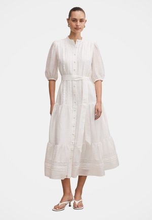 Forever New RACHEL TRIM MIDI DRESS - Blousejurk - porcelain