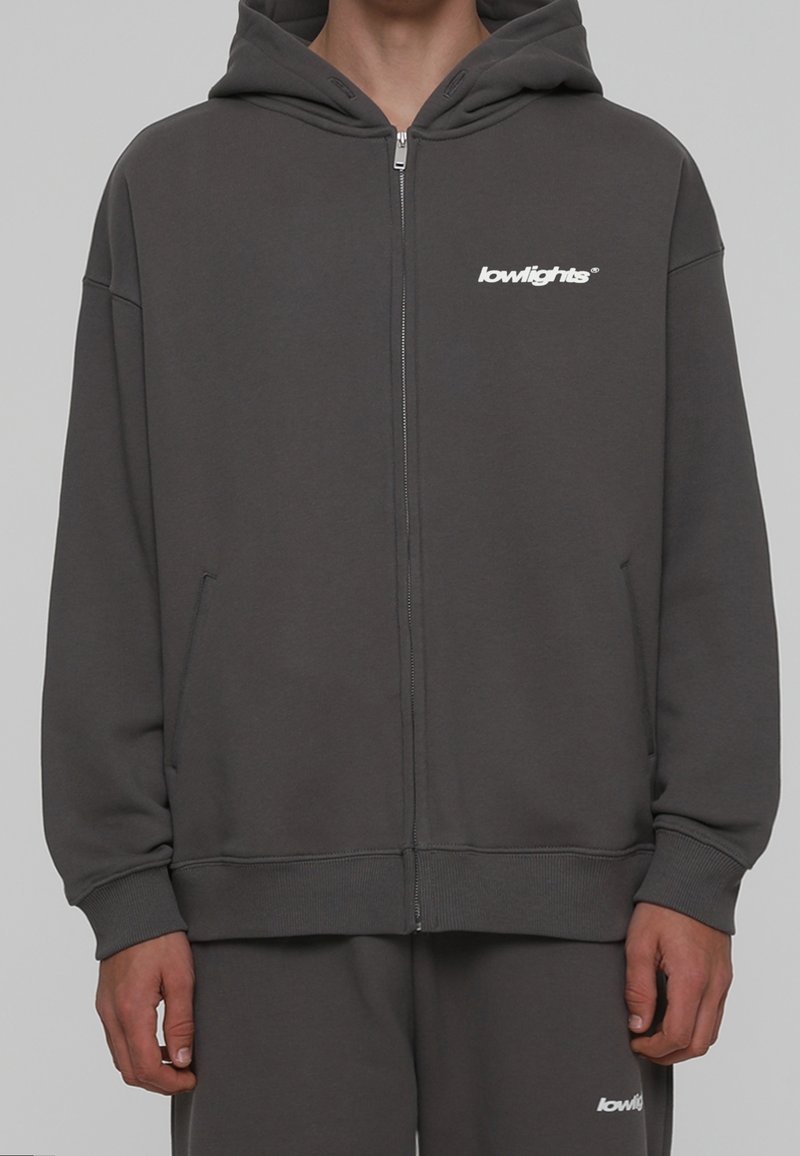LOW LIGHTS STUDIOS® Sudadera con cremallera - grey