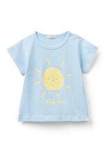 T-Shirt United Colors Of Benetton Per Bambine E Ragazze - Manica Lunga, Collo A Coste, Stampa Fotografica, Regular Fit