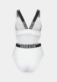 Calvin Klein Swimwear CUT OUT ONE PIECE - Fato de banho - classic white
