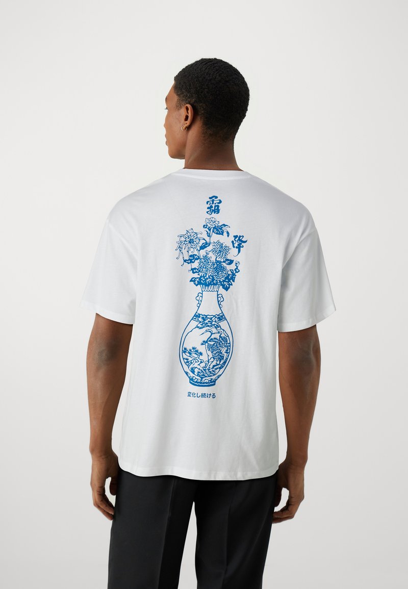 Jack & Jones JORVASE TEE CREW NECK UNISEX - T-shirt print - bright white