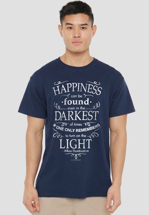Cotton Soul, HARRY POTTER HAPPINESS - Print T-shirt - dark blue