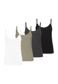 VERSTELLBARE SPAGHETTITRÄGER 
 4 PACK - Top - schwarz petrol