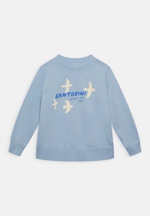 SANTORINI BIRDS UNISEX - Sudadera - washed blue/light cream